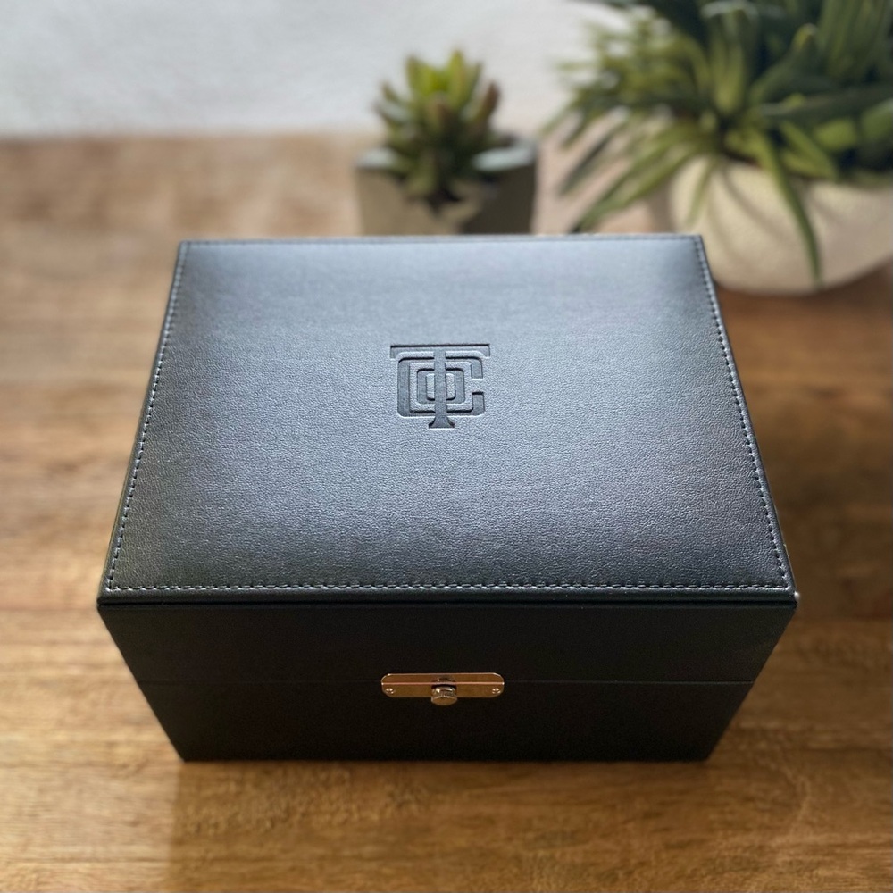 TIFFANY & CO. Black Leather Watch Jewelry Box - Picture 7 of 9